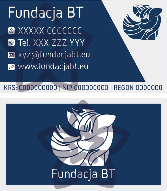 Fundacja BT Business Card visual