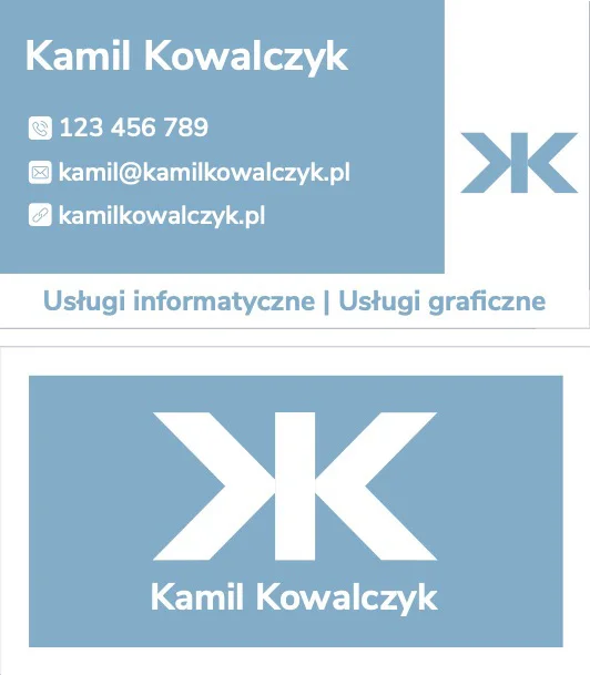 Kamil Kowalczyk Business Card visual