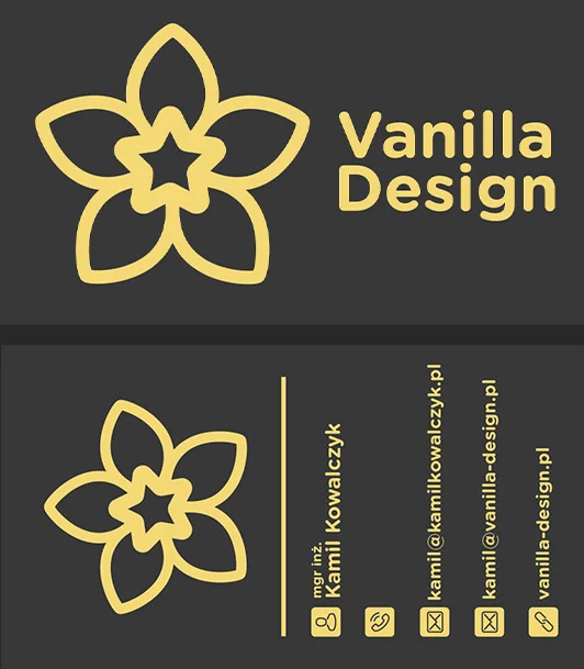 Vanilia Design Business Card visual